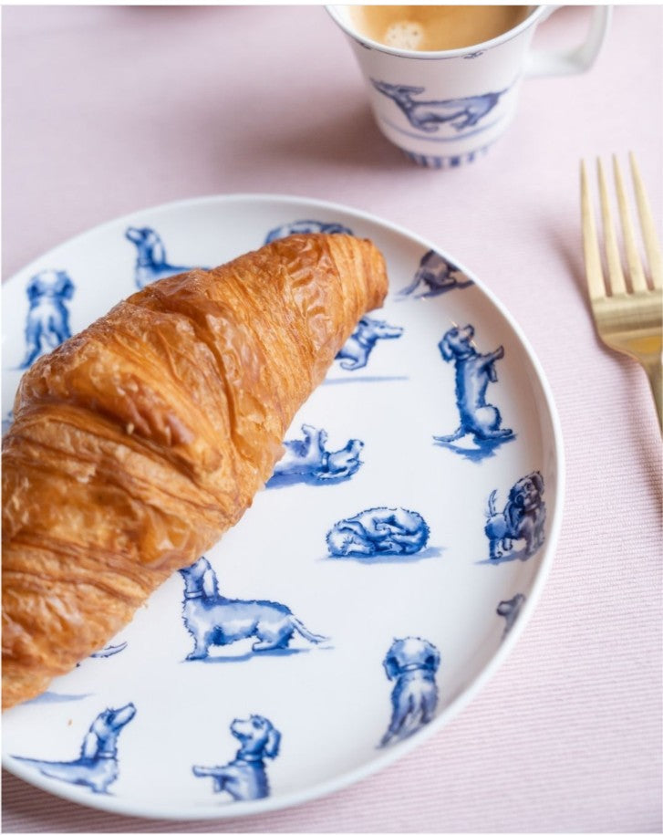 Dachshund porcelain plate