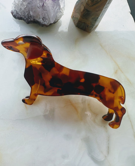Dachshund hair clip