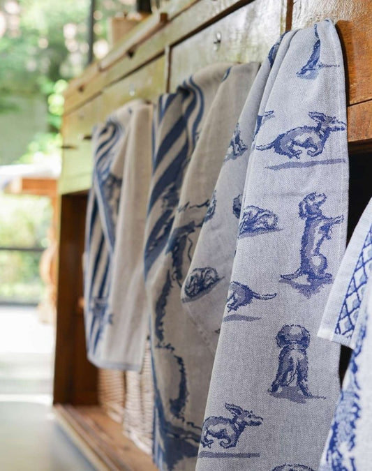 Long hair dachshund luxurious tea towel