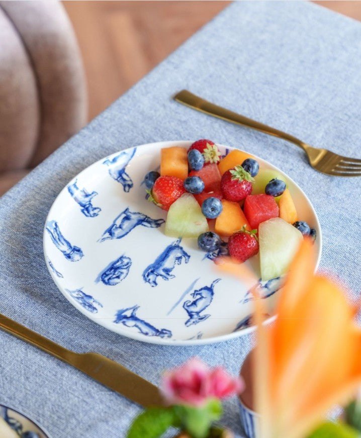 Dachshund porcelain plate
