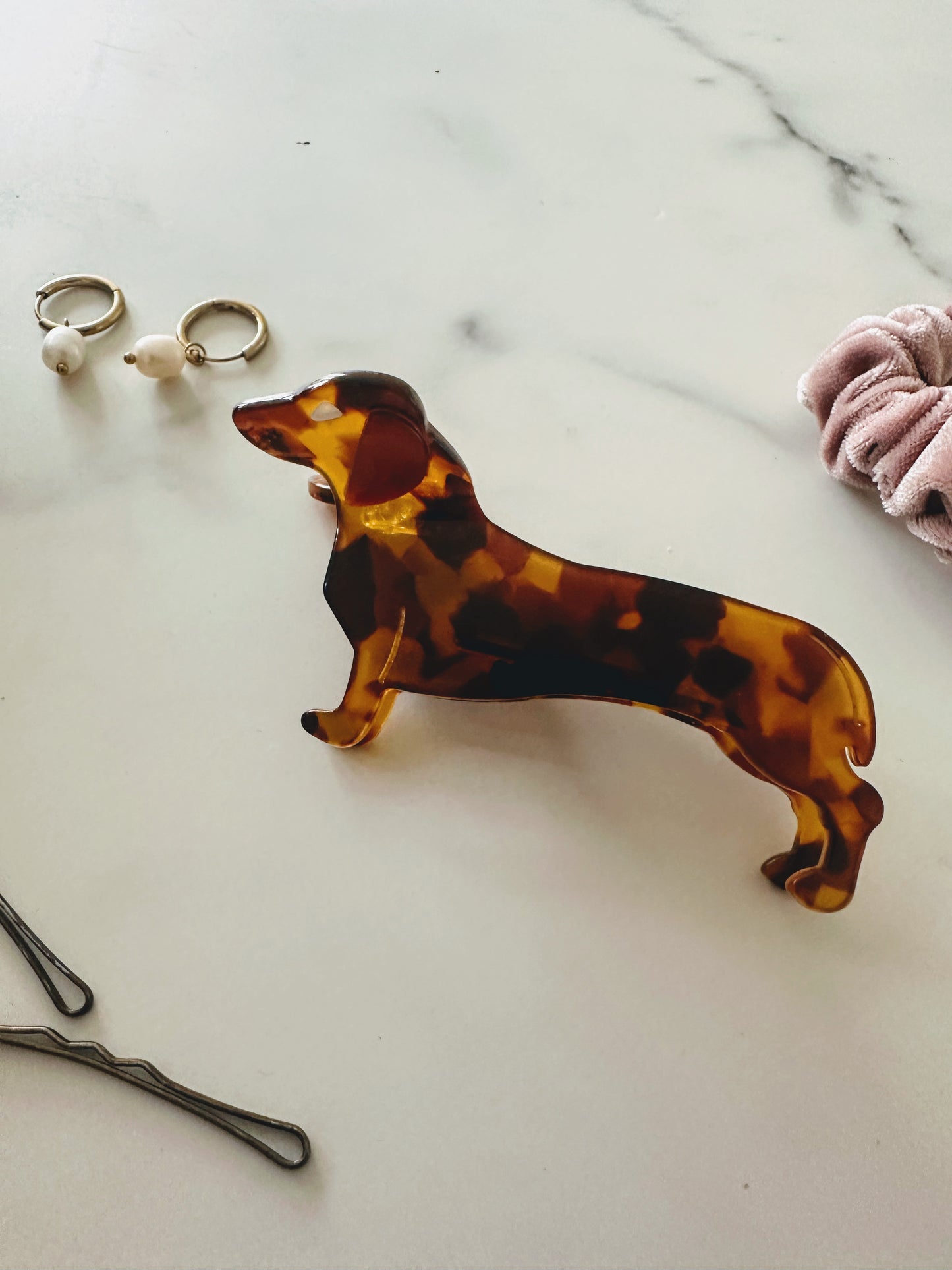 Dachshund hair clip