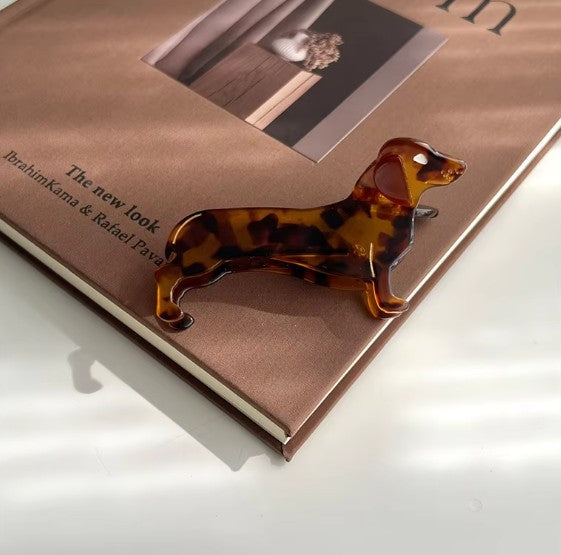 Dachshund hair clip