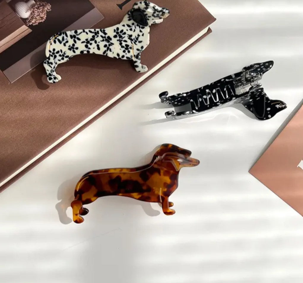 Dachshund hair clip